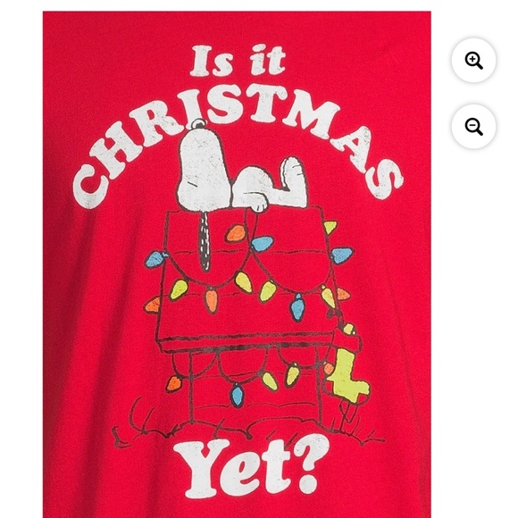 Peanuts Snoopy Red Graphic Short Sleeve Tee Shirt Size Small - Picture 4 of 4